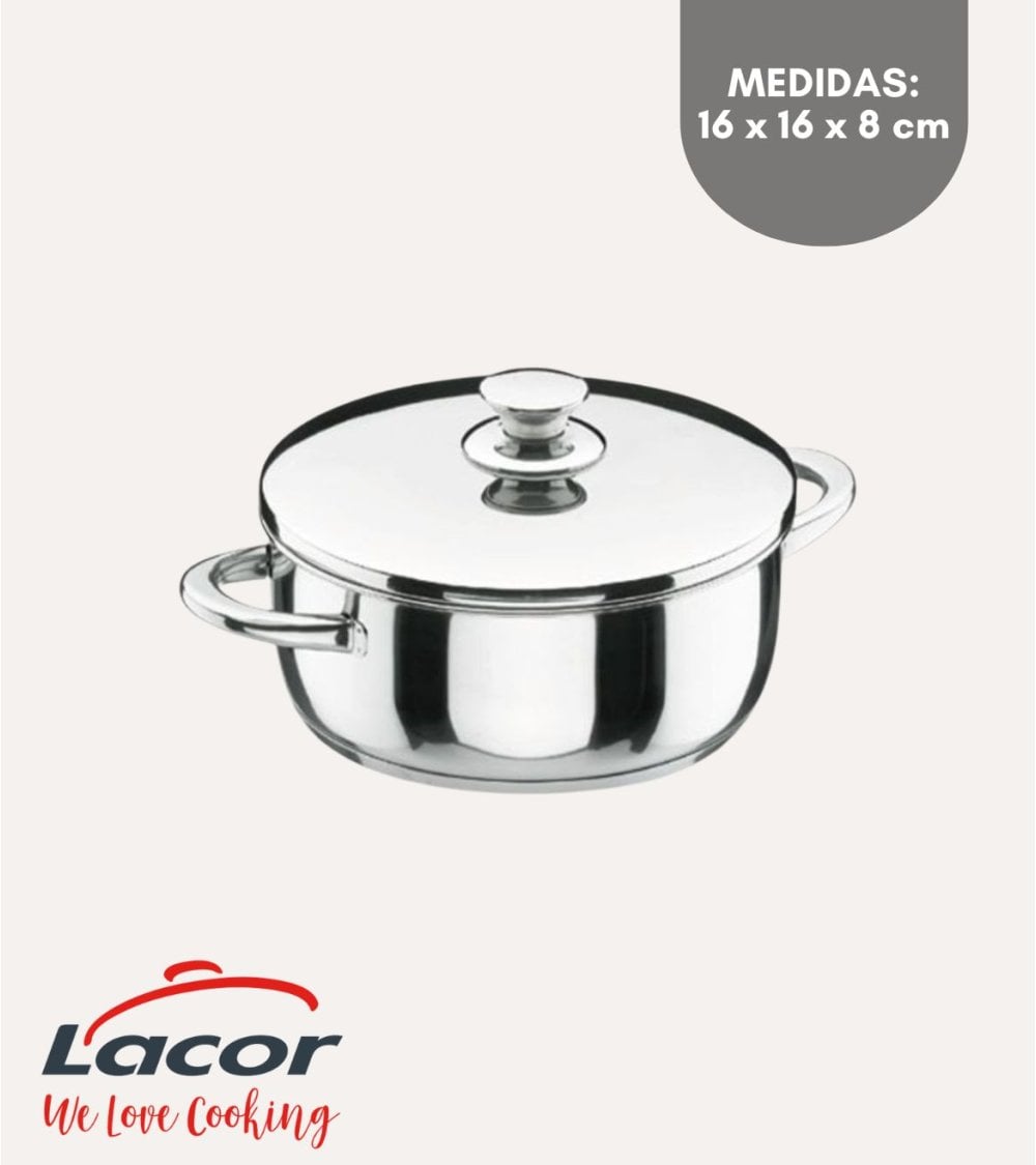 Cacerola Vitrocor con Tapa Difusora de Acero Inoxidable