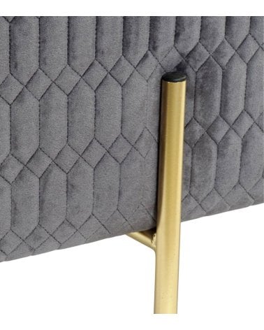 Pie de Cama Descalzador en Poliéster y Metal en Color Gris