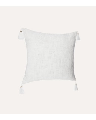 Funda de Cojín Slub de Algodón