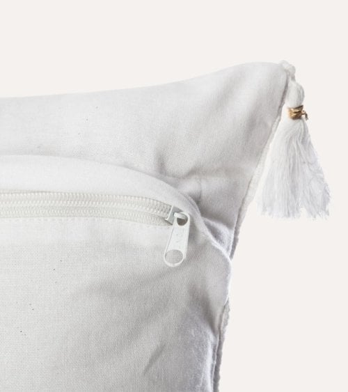 Funda de Cojín Slub de Algodón