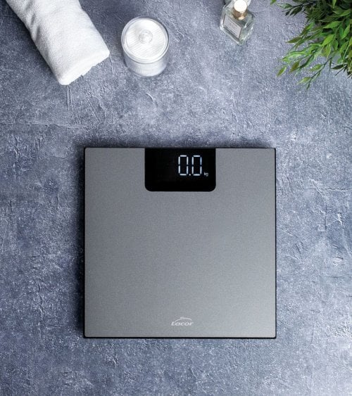 Báscula de Baño Silver de Cristal Templado