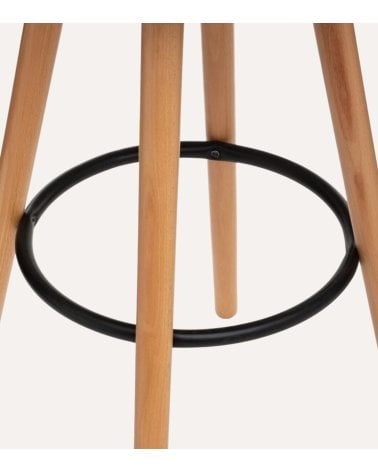 Taburete Alto Maxon de Plástico y Madera