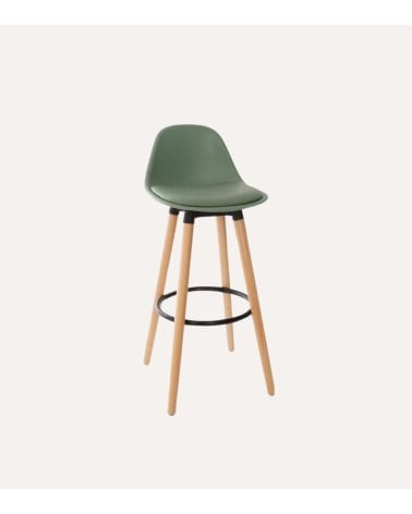 Taburete Alto Maxon de Plástico y Madera