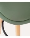Taburete Alto Maxon de Plástico y Madera
