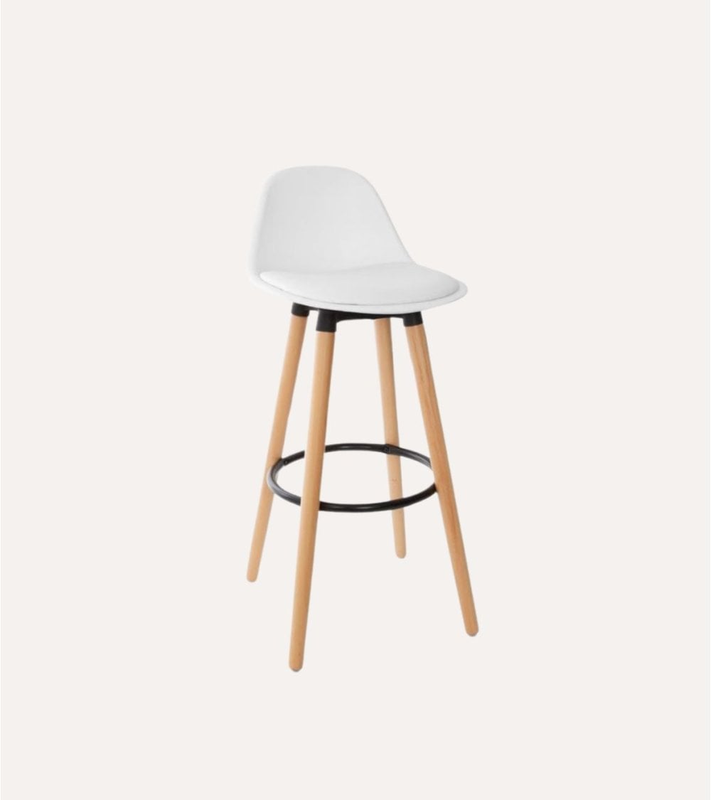 Taburete Alto Maxon de Plástico y Madera