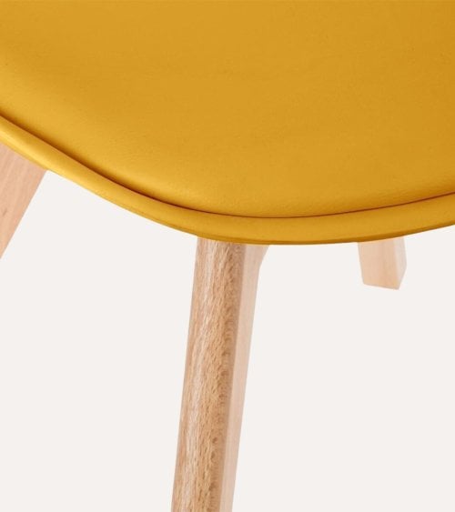 Silla de Comedor Baya con Pata de Madera