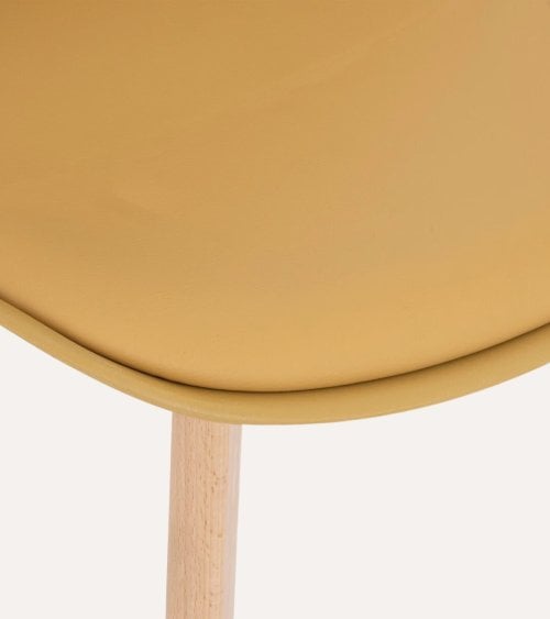 Silla de Comedor Baya con Pata de Madera