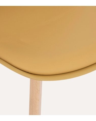 Silla de Comedor Baya con Pata de Madera