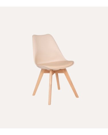 Silla de Comedor Baya con Pata de Madera