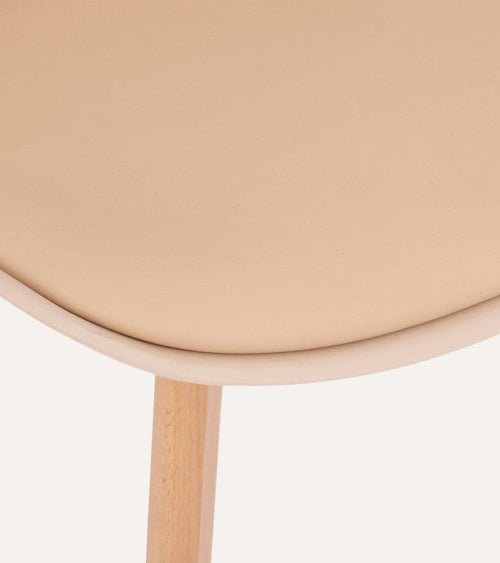 Silla de Comedor Baya con Pata de Madera