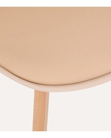 Silla de Comedor Baya con Pata de Madera