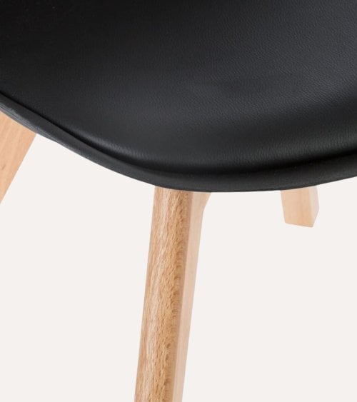 Silla de Comedor Baya con Pata de Madera