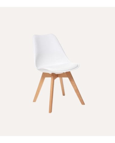 Silla de Comedor Baya con Pata de Madera