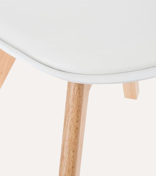 Silla de Comedor Baya con Pata de Madera