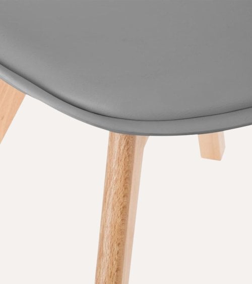 Silla de Comedor Baya con Pata de Madera