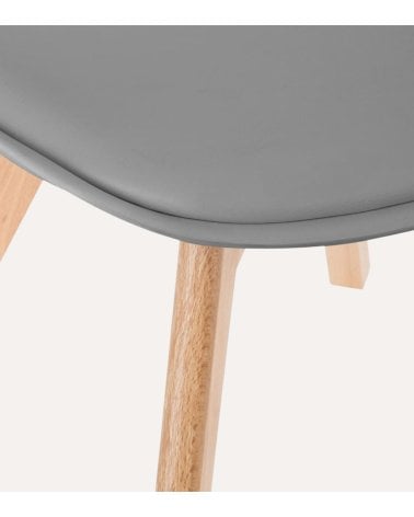 Silla de Comedor Baya con Pata de Madera
