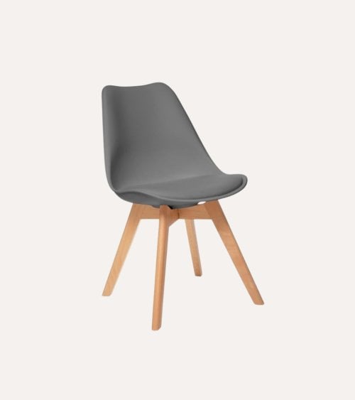 Silla de Comedor Baya con Pata de Madera
