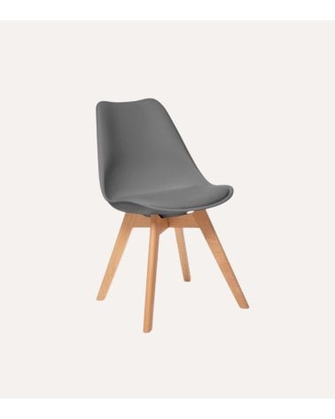 Silla de Comedor Baya con Pata de Madera