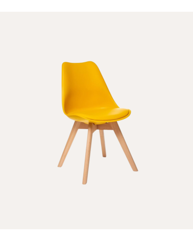 Silla de Comedor Baya con Pata de Madera