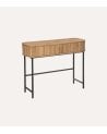 Consola Colva con 2 Puertas Correderas de Madera