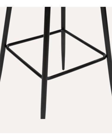 Silla de Bar Alta Sirac de Tela y Metal