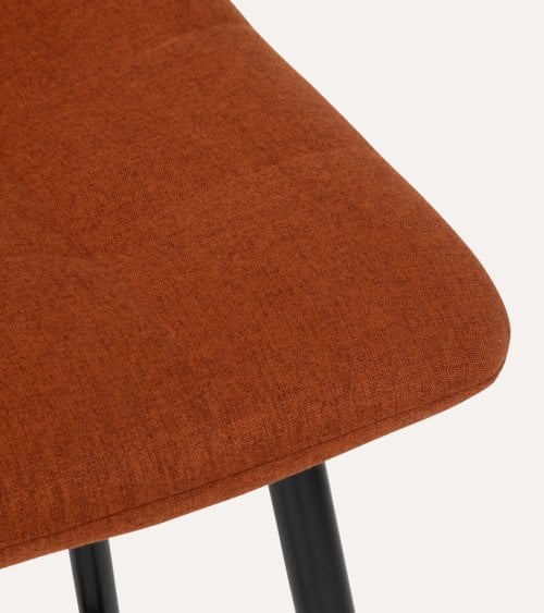 Silla de Bar Alta Sirac de Tela y Metal