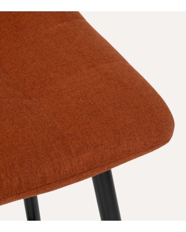 Silla de Bar Alta Sirac de Tela y Metal