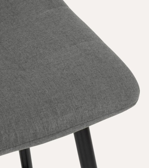 Silla de Bar Alta Sirac de Tela y Metal