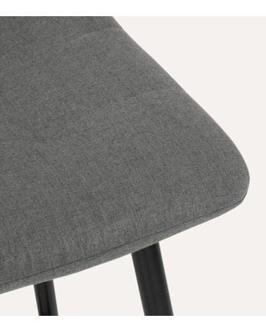 Silla de Bar Alta Sirac de Tela y Metal