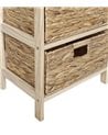 Cajonera de Madera con Cajones de fibra trenzada