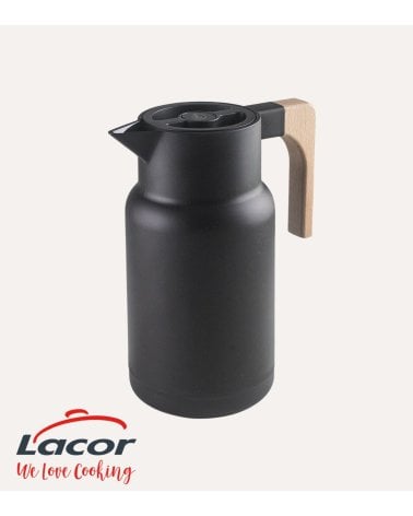 Jarra Termo Wood de Acero Inoxidable