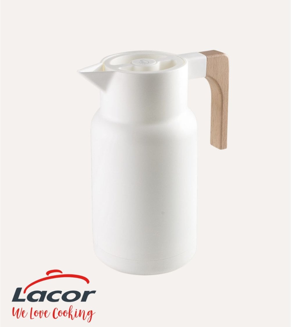 Jarra Termo Wood de Acero Inoxidable