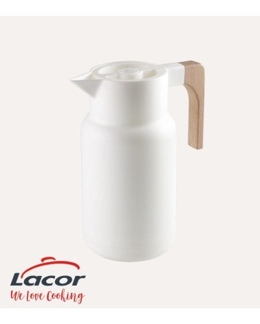 Jarra Termo Wood de Acero Inoxidable