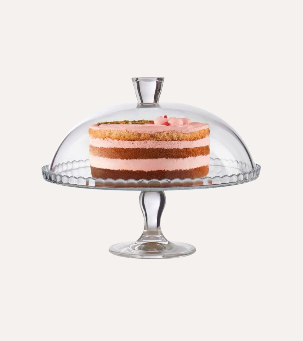 Expositor de Tartas con Tapa Lara de Cristal