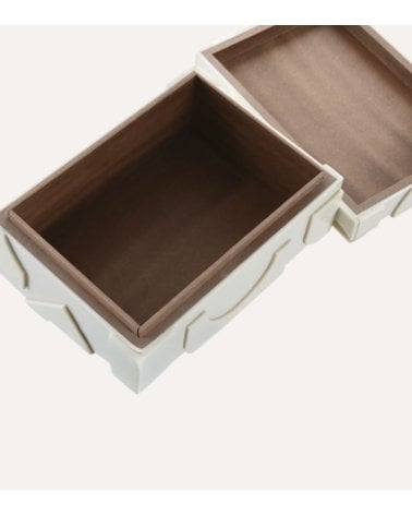 Joyero Abstracto Hueso de Resina y MDF