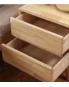 Mesita de Noche con 2 Cajones Abana de Madera