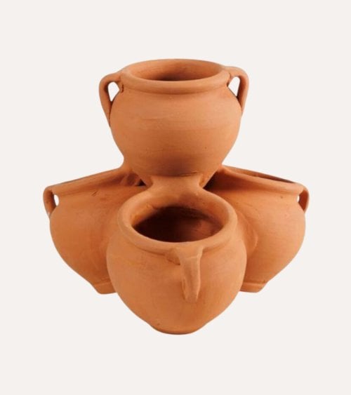 Maceta Múltiple Mini Jarrones de Barro