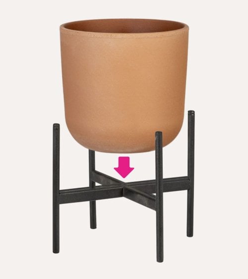 Soporte de Maceta Pedestal de Metal