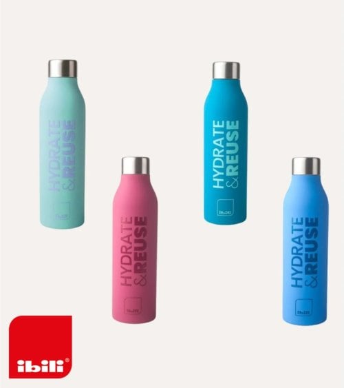Botella Termo Hidrátate & Reutiliza de Acero