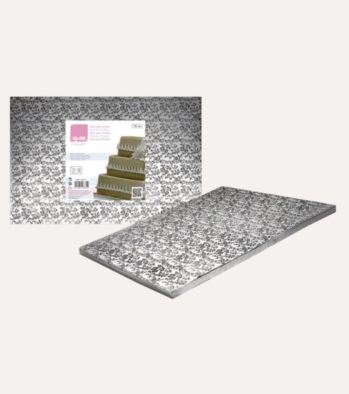 Base Rectangular para Fondant de Papel Corrugado