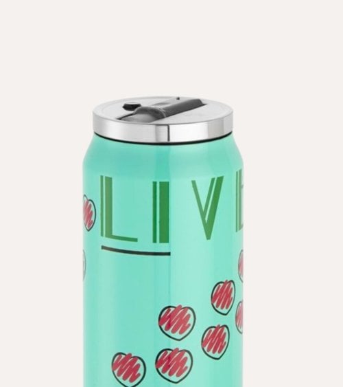 Termo Estilo Lata Thermocan Love de Acero Inoxidable