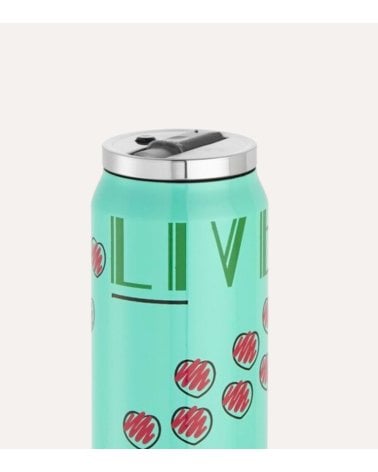 Termo Estilo Lata Thermocan Love de Acero Inoxidable