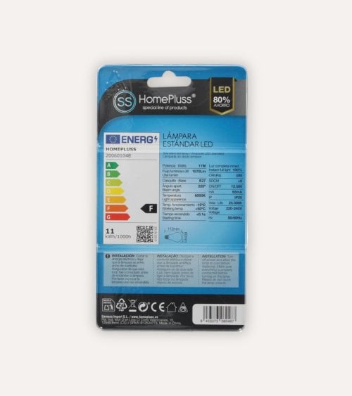Bombilla LED Tipo Estándar E27 11 W