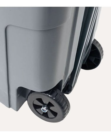 Cubo de Basura de Reciclaje con Tapa y Ruedas de Araven