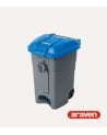 Cubo de Basura de Reciclaje con Tapa y Ruedas de Araven