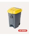 Cubo de Basura de Reciclaje con Tapa y Ruedas de Araven