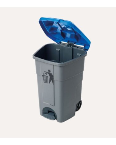 Cubo de Basura de Reciclaje con Tapa y Ruedas de Araven