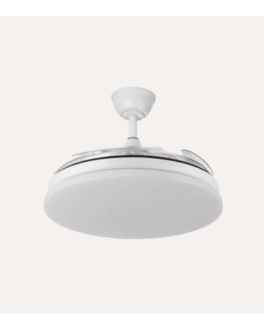 Ventilador de Techo y Lámpara LED Tridente con Aspas Retráctiles