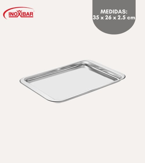 Bandeja Llauna para Horno de Acero Inoxidable 18%