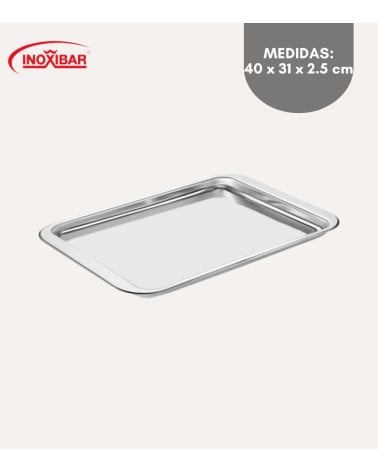 Bandeja Llauna para Horno de Acero Inoxidable 18%